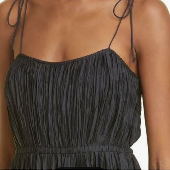 Ulla Johnson Black Pleated Dress - Picture 1 of 11